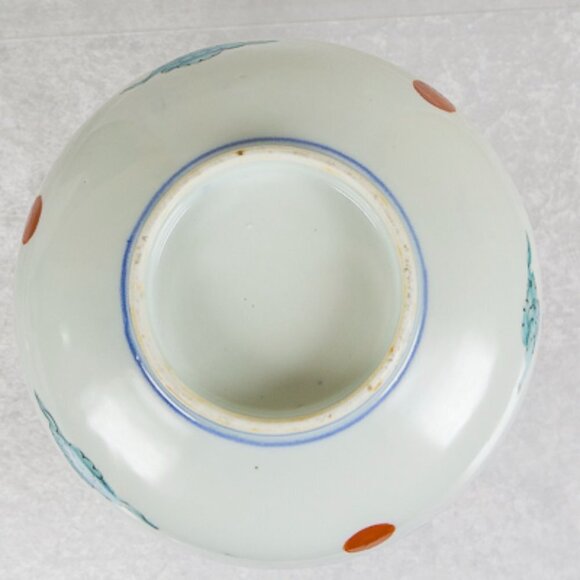 Antique Japanese Meiji Period Porcelain Bowl with Imari Pattern Design - Picture 4 of 11